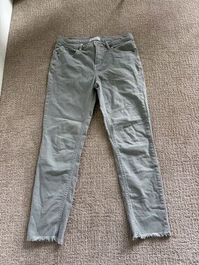 LOFT Skinny Pants in Light Sage Green